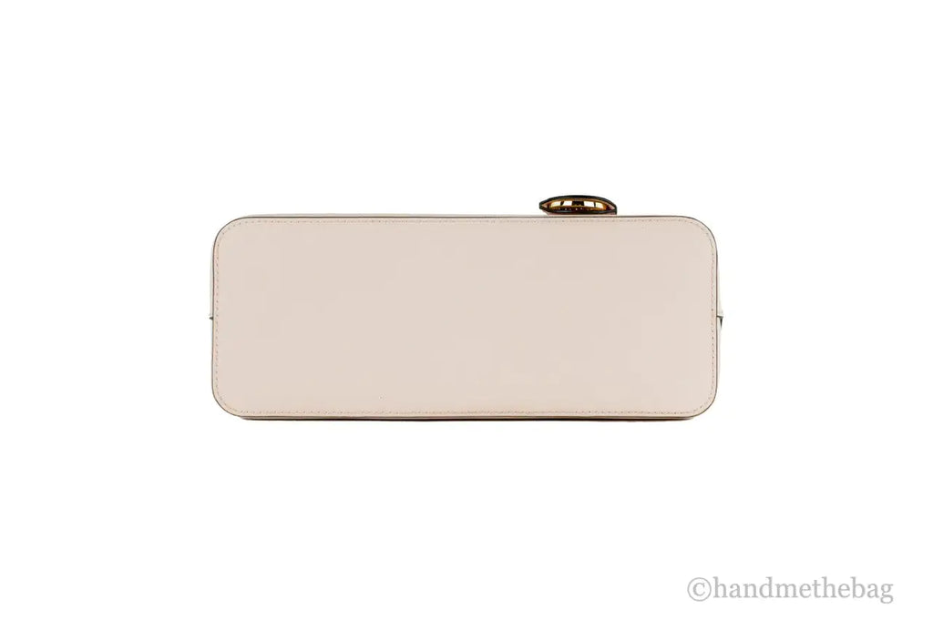 Michael Kors Jet Set Travel Medium Powder Blush Leather Dome X Cross Satchel Bag